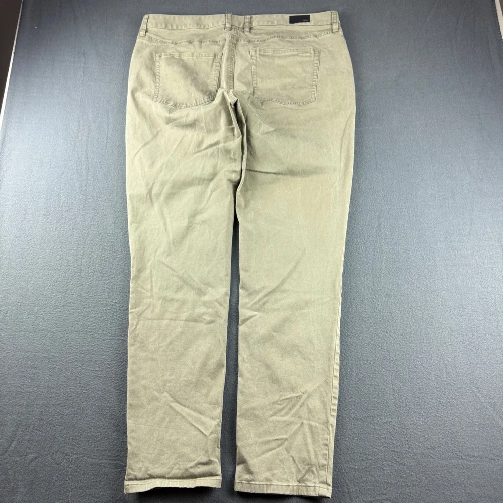 Rhone Everyday Twill Pants Men's 38x32 Beige 5 Pocket Chino Stretch Flat Jeans